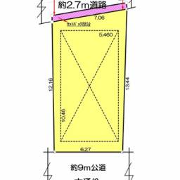 ２駅２沿線利用可能で通勤・通学に便利！
南側、北側の両面道路で陽当り、風通し良好な立地です。